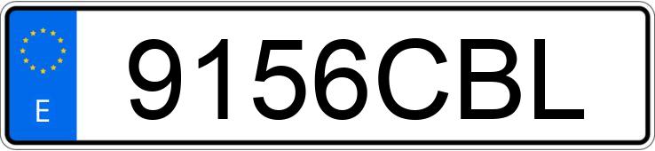 Numer rejestracyjny 9156CBL posiada PEUGEOT PARTNER