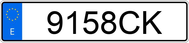 Numer rejestracyjny 9158CK posiada Toyota 2000