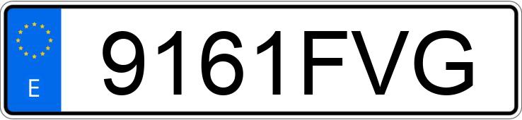 Numer rejestracyjny 9161FVG posiada AUDI A3
