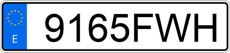 Numer rejestracyjny 9165FWH posiada FORD FOCUS