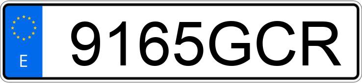 Numer rejestracyjny 9165GCR posiada YAMAHA FZ6