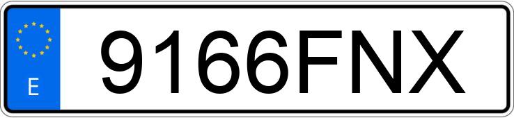 Numer rejestracyjny 9166FNX posiada SEAT IBIZA