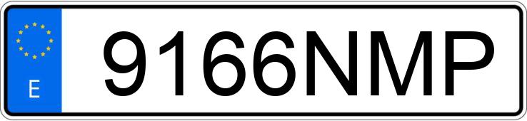 El número de registro 9166NMP tiene SKODA KAMIQ El número de registro 9166NMP tiene SKODA KAMIQ