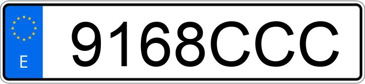 Numer rejestracyjny 9168CCC posiada VOLKSWAGEN GOLF