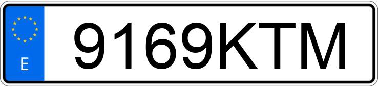 Numer rejestracyjny 9169KTM posiada FORD FOCUS