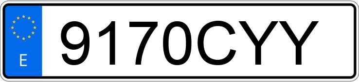 Numer rejestracyjny 9170CYY posiada SEAT IBIZA