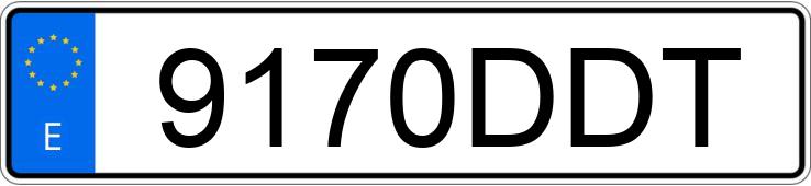 Numer rejestracyjny 9170DDT posiada MERCEDES CLS (219)