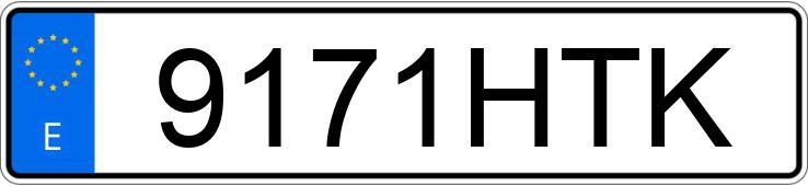 Numer rejestracyjny 9171HTK posiada OPEL CORSA