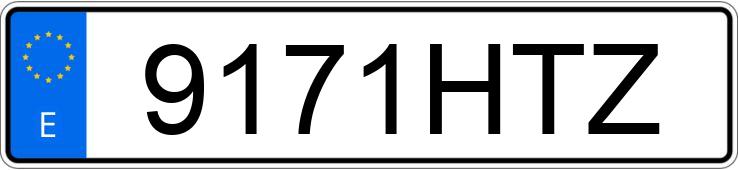 Numer rejestracyjny 9171HTZ posiada MERCEDES E (212-207)