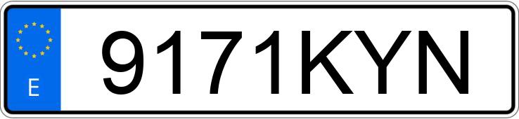 Numer rejestracyjny 9171KYN posiada MERCEDES CLA (117)