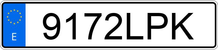 El número de registro 9172LPK tiene FIAT DOBLO CARGO 1.6MJET 105 SX MAXI