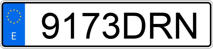 Numer rejestracyjny 9173DRN posiada PEUGEOT PARTNER