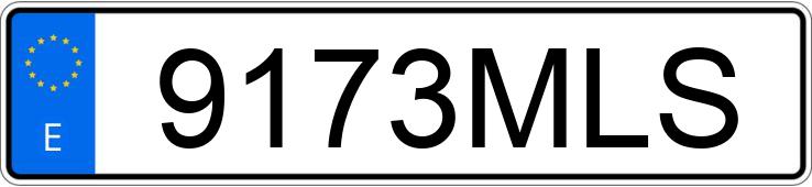 Numer rejestracyjny 9173MLS posiada SEAT IBIZA