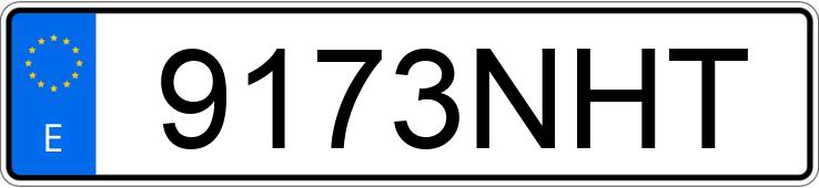 Numer rejestracyjny 9173NHT posiada PEUGEOT 208