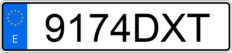 Numer rejestracyjny 9174DXT posiada RENAULT SCENIC