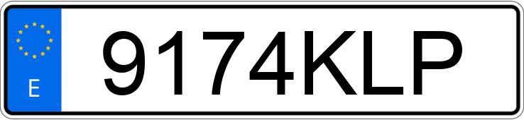 Numer rejestracyjny 9174KLP posiada AUDI A4