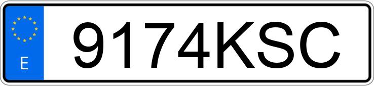Numer rejestracyjny 9174KSC posiada MERCEDES E (211)