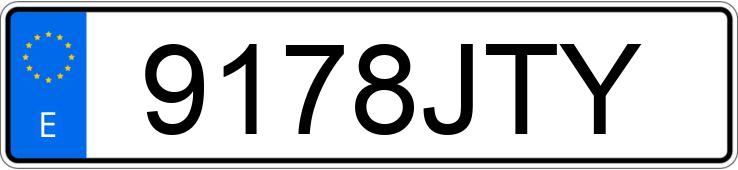 Numer rejestracyjny 9178JTY posiada OPEL VIVARO