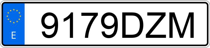 Numer rejestracyjny 9179DZM posiada RENAULT MEGANE