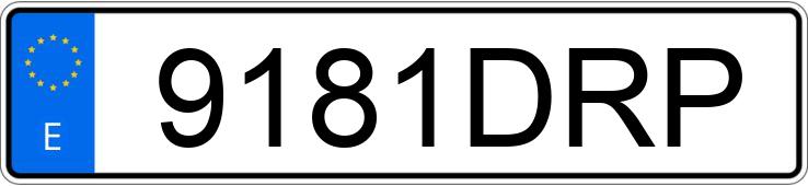 Numer rejestracyjny 9181DRP posiada AUDI A6