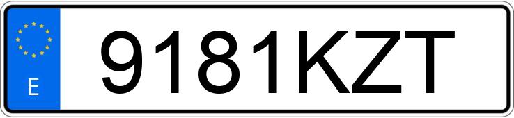 Numer rejestracyjny 9181KZT posiada TOYOTA YARIS ACTIVE 100H 1.5 Numer rejestracyjny 9181KZT posiada TOYOTA YARIS ACTIVE 100H 1.5