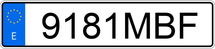 Numer rejestracyjny 9181MBF posiada TESLA MODEL 3 Numer rejestracyjny 9181MBF posiada TESLA MODEL 3