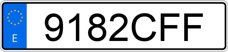 Numer rejestracyjny 9182CFF posiada RENAULT CLIO