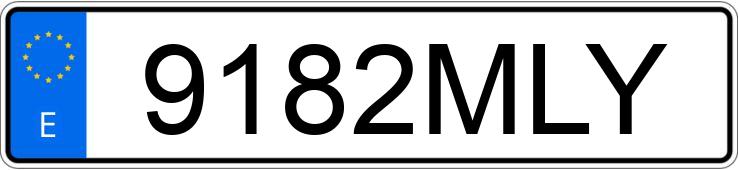 Numer rejestracyjny 9182MLY posiada OPEL VECTRA