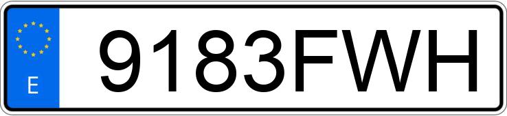 Numer rejestracyjny 9183FWH posiada TOYOTA RAV4