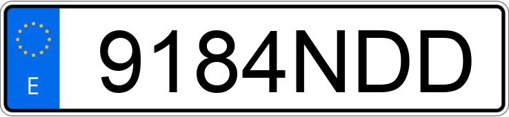 Numer rejestracyjny 9184NDD posiada VOLKSWAGEN GOLF Numer rejestracyjny 9184NDD posiada VOLKSWAGEN GOLF