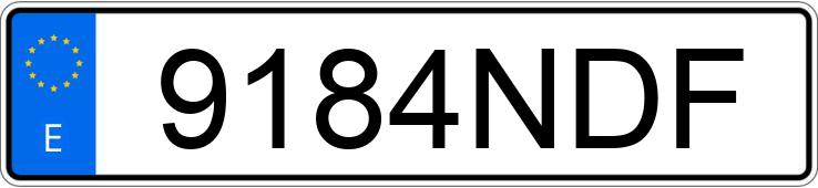 Numer rejestracyjny 9184NDF posiada HONDA NT