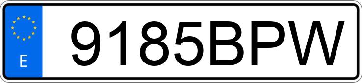 Numer rejestracyjny 9185BPW posiada PEUGEOT 406