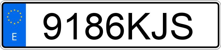 Numer rejestracyjny 9186KJS posiada DS DS3