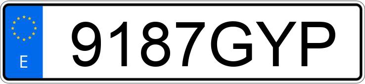 Numer rejestracyjny 9187GYP posiada SKODA FABIA