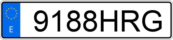 Numer rejestracyjny 9188HRG posiada NISSAN ALMERA