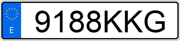 Numer rejestracyjny 9188KKG posiada PEUGEOT EXPERT