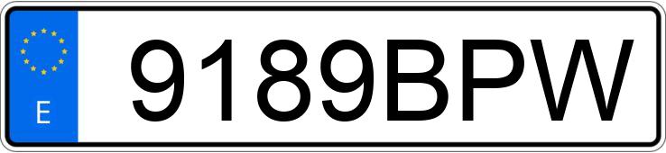 Numer rejestracyjny 9189BPW posiada PEUGEOT 106