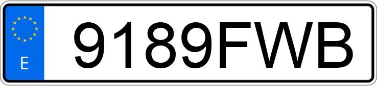 Numer rejestracyjny 9189FWB posiada HONDA JAZZ