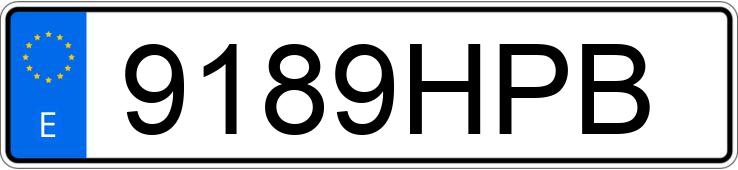 Numer rejestracyjny 9189HPB posiada AUDI R8