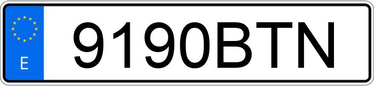 Numer rejestracyjny 9190BTN posiada AUDI A3