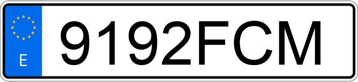 Numer rejestracyjny 9192FCM posiada RENAULT MODUS