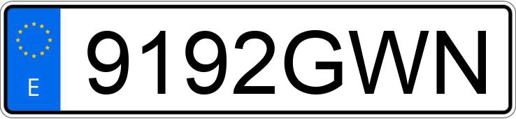 Numer rejestracyjny 9192GWN posiada FORD FOCUS