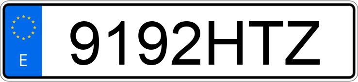 El número de registro 9192HTZ tiene SEAT LEON
