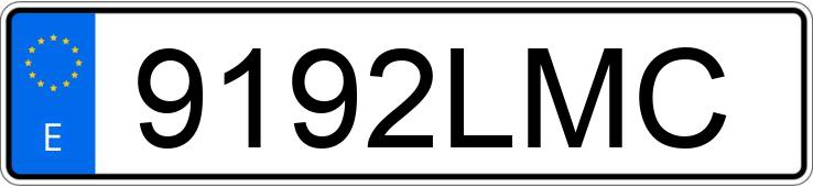 Numer rejestracyjny 9192LMC posiada PORSCHE TAYCAN TURBO S