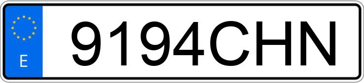 Numer rejestracyjny 9194CHN posiada SEAT IBIZA