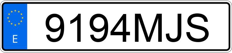 Numer rejestracyjny 9194MJS posiada ALFA ROMEO 166