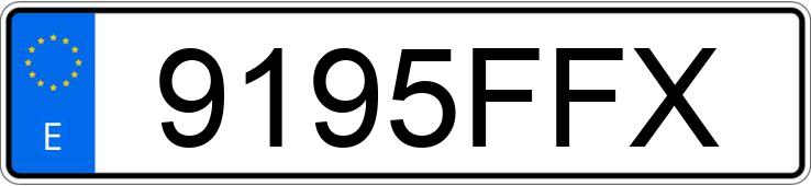 Numer rejestracyjny 9195FFX posiada TOYOTA COROLLA