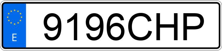 Numer rejestracyjny 9196CHP posiada CITROEN XSARA