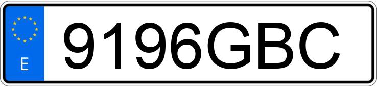 Numer rejestracyjny 9196GBC posiada SEAT ALHAMBRA