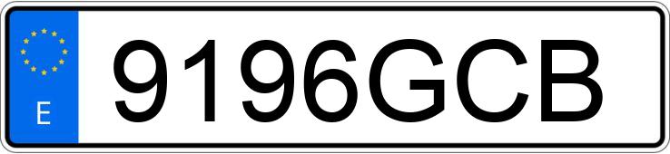 Numer rejestracyjny 9196GCB posiada VOLKSWAGEN GOLF